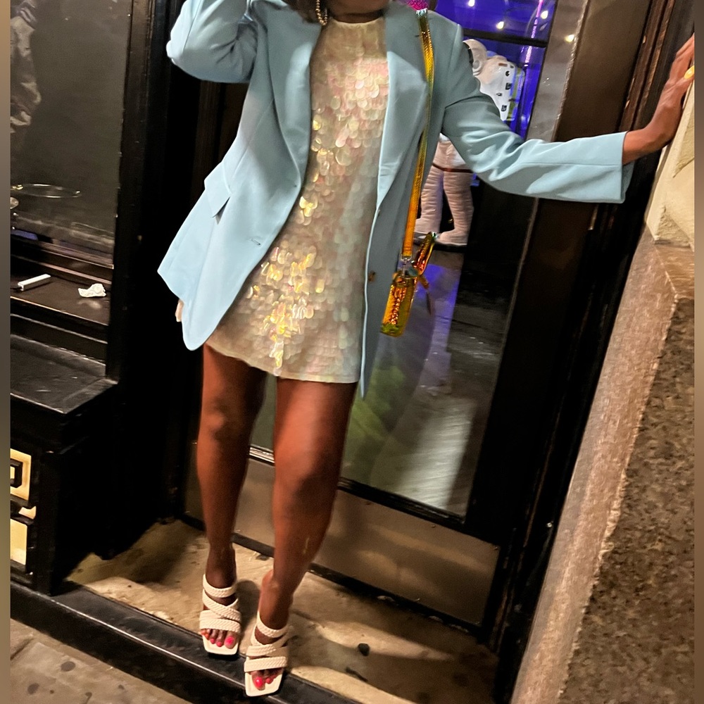 Iridescent disc sequined dress - Picture 5 of 7